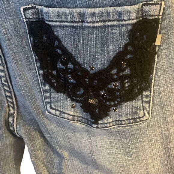 Pre Owned Womens American Star Maternity Jeans Sz Small Casual Comfort Hippie - Picture 10 of 14